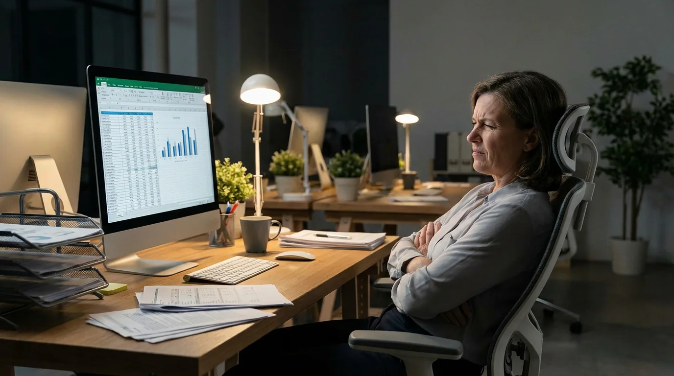 Persona revisando estadísticas de tipsters en una pantalla con actitud escéptica